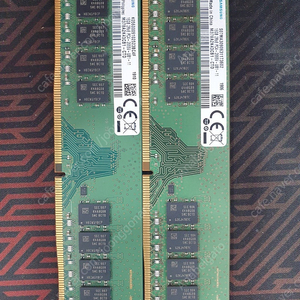 삼성 DDR4 16G ( PC4-2666V ) 2개 팝니다 (총 32G)