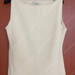마인 슬리브리스 니트 탑 F