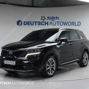 쏘렌토 중고 신형 쏘렌토 MQ4 중고 쏘렌토 중고차 검정색 2021년식 디젤 2.2 2WD 프레스티지 개인중고차