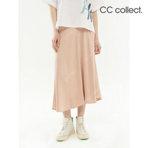 CC콜렉트 씨씨콜렉트 리본 새틴 플레어 스커트
