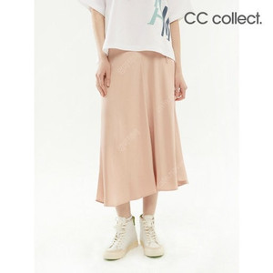 CC콜렉트 씨씨콜렉트 리본 새틴 플레어 스커트