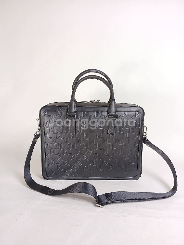 칼 라거펠트 loom lea 검정가죽 남성 브리프케이스...--3