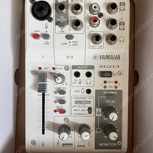 야마하 AG03 MK2 오디오 인터페이스 S급