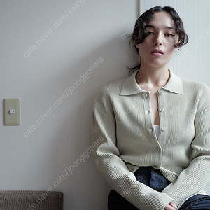 le17septembre 하이 으위스트 리브드 니트 가디건 HIGH TWIST RIBBED KNIT CARDIGAN [MINT, BLACK]