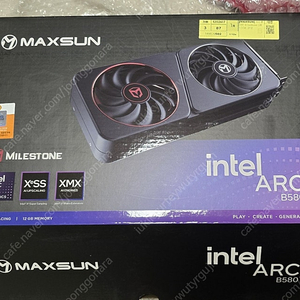 MAXSUN intel Arc B580 배틀메이지 Milestone 12G 인텔 b580 그래픽 카드 직거래31만원