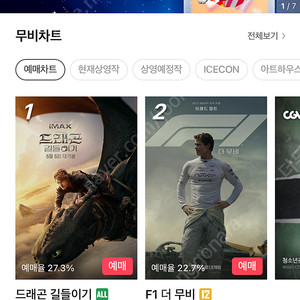 CGV 퍙일 주말 일반관 1매 7500원