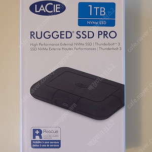 LACIE 라씨 외장SSD Rugged SSD pro 1TB(NVMe SSD) 정품 새제품 아주 아주 싸게 판매합니다.