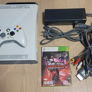xbox 360 본체와 철권태그2 게임