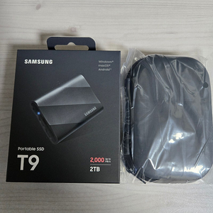 삼성 정품 포터블 T9 외장SSD 2TB 미개봉