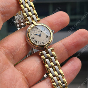 [정품] 까르띠에 원형 팬더 3줄 세줄 18K 콤비 SM 스몰 여성용 (Cartier Panthere 3-Liner Two-Tone SM)