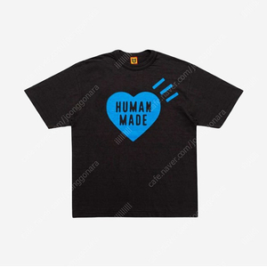 휴먼메이드 하트 반팔 블랙 XL