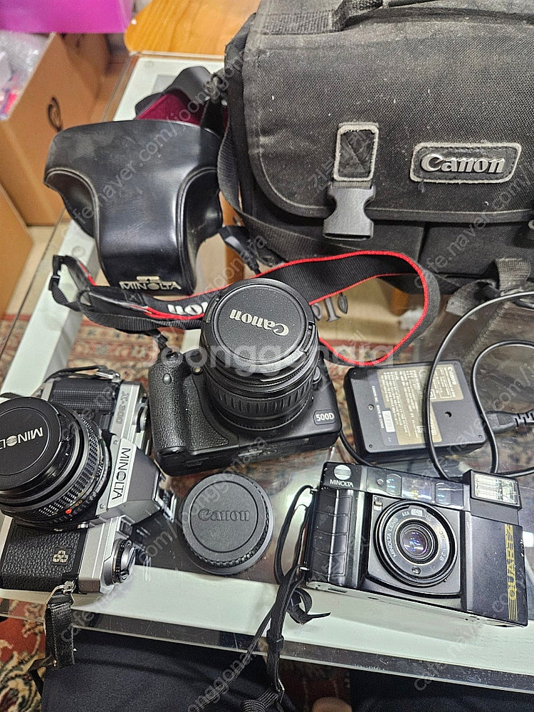 미놀타x300 캐논500d , 쿼츠데이트 카메라--0