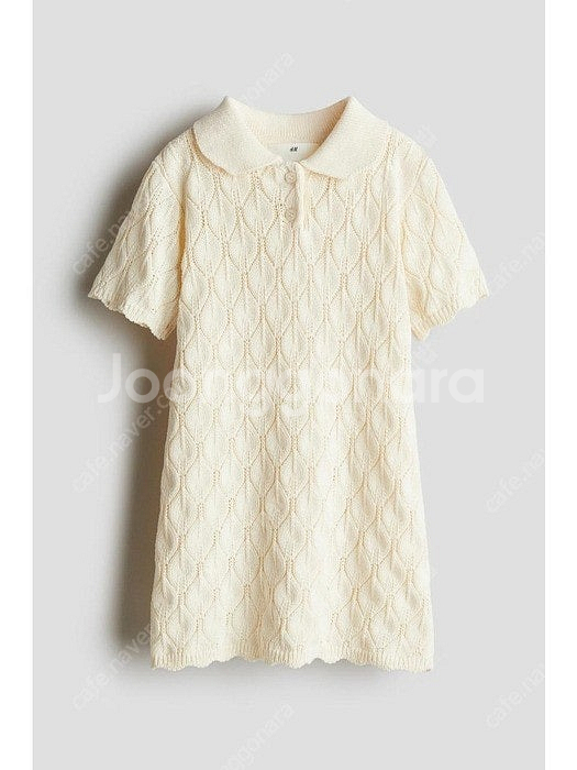 [새상품]H&M 포인텔 니트 드레스 4-6Y--0