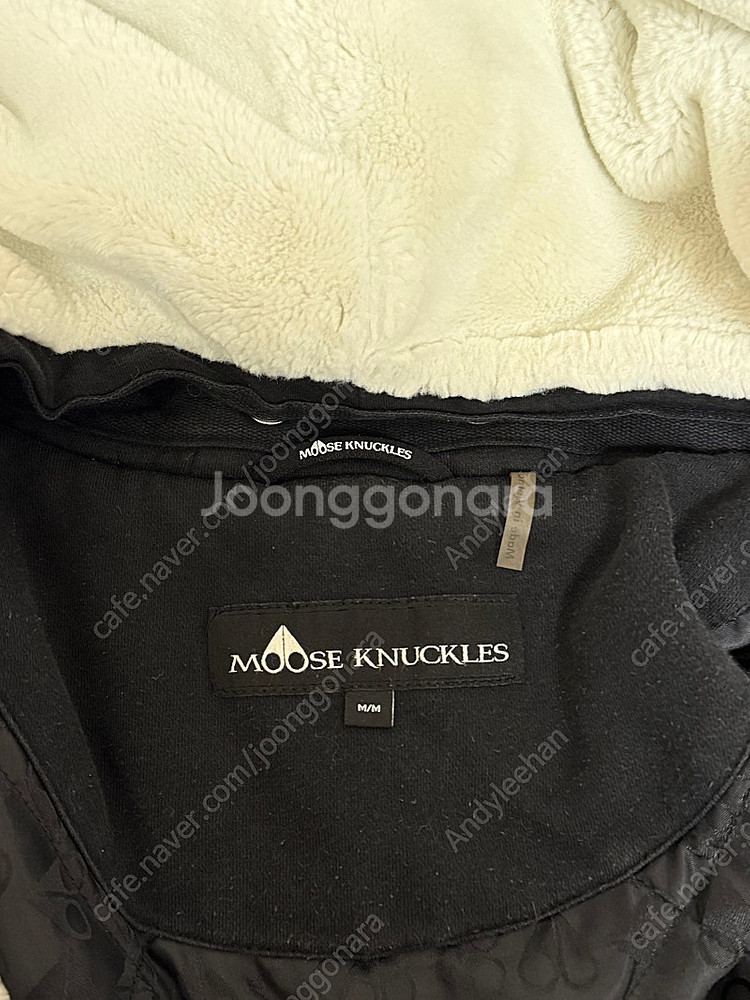 (M) 무스너클 버니스웨터 95~100 블랙--4