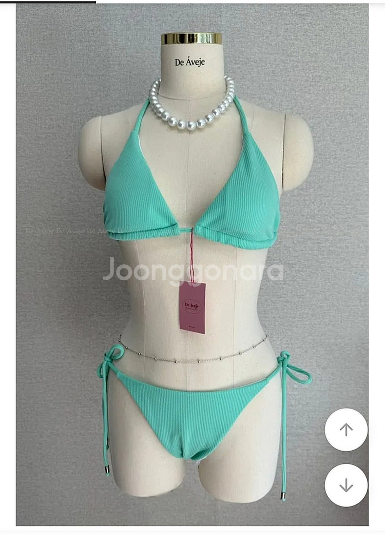 비키니 태닝 골지 홀터넥 (미개봉)--0