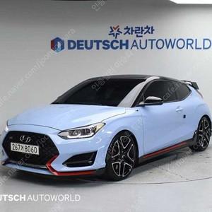 26,000 km 현대 벨로스터 중고 2.0 N 중고차 리스 가능 차량 하늘색