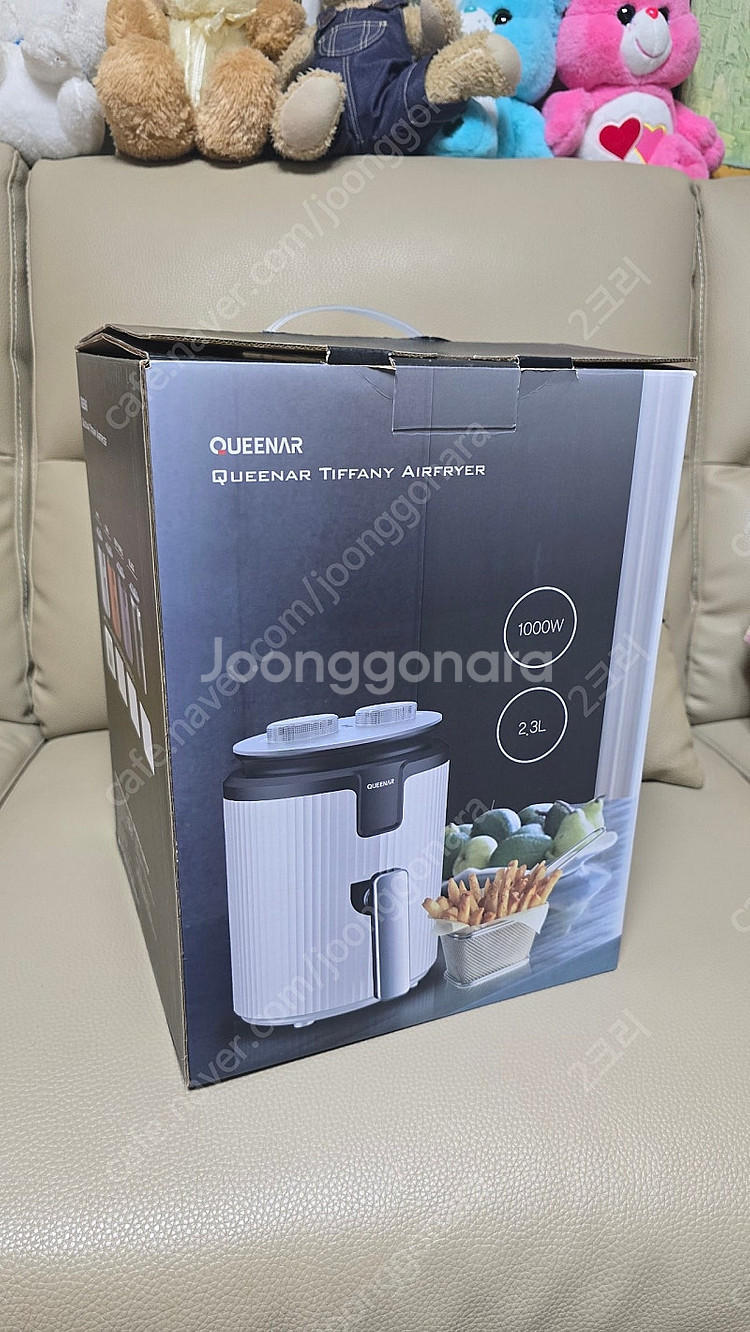 미사용품)퀸나 에어프라이어 2.3L QN-AF23W--0