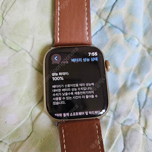 애플워치7 골드스댕 45mm 밀레니즈루프(리퍼배터리100%)상태양호 팝니다