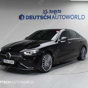 검정색 벤츠 C클래스 중고 W206 C300 AMG Line 중고차싸게사기 44,814 km