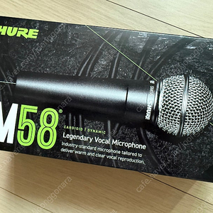 [판매] SHURE SM58 슈어 유선마이크 (스위치 없음)