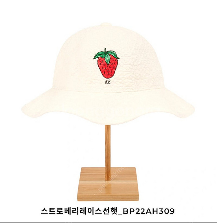 베베드피노 딸기 레이스 썬햇 모자 새상품--0