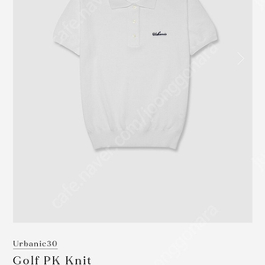 urbanic30 golf pk knit white 얼바닉30 골프 피케 니트 화이트