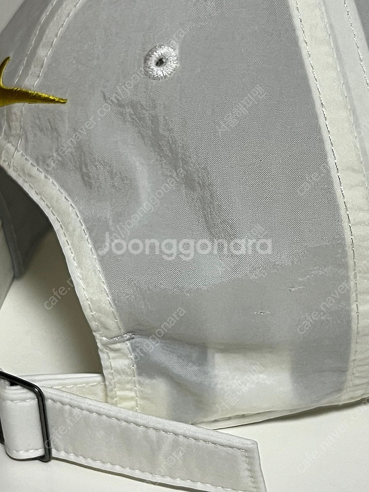 나이키 레어템 나일론 화이트/골드 새제품 볼캡 모자 헤...--7