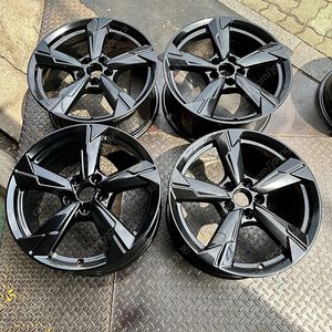 18인치 아우디 C8 A6 유광블랙 정품휠 1대분 PCD112 8.0J +39