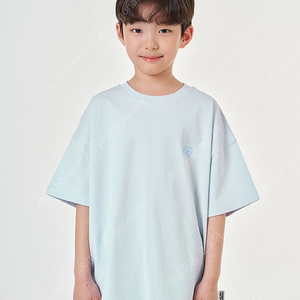히로 glgk 하트 로고 반팔 티셔츠 라이트그레이(150)