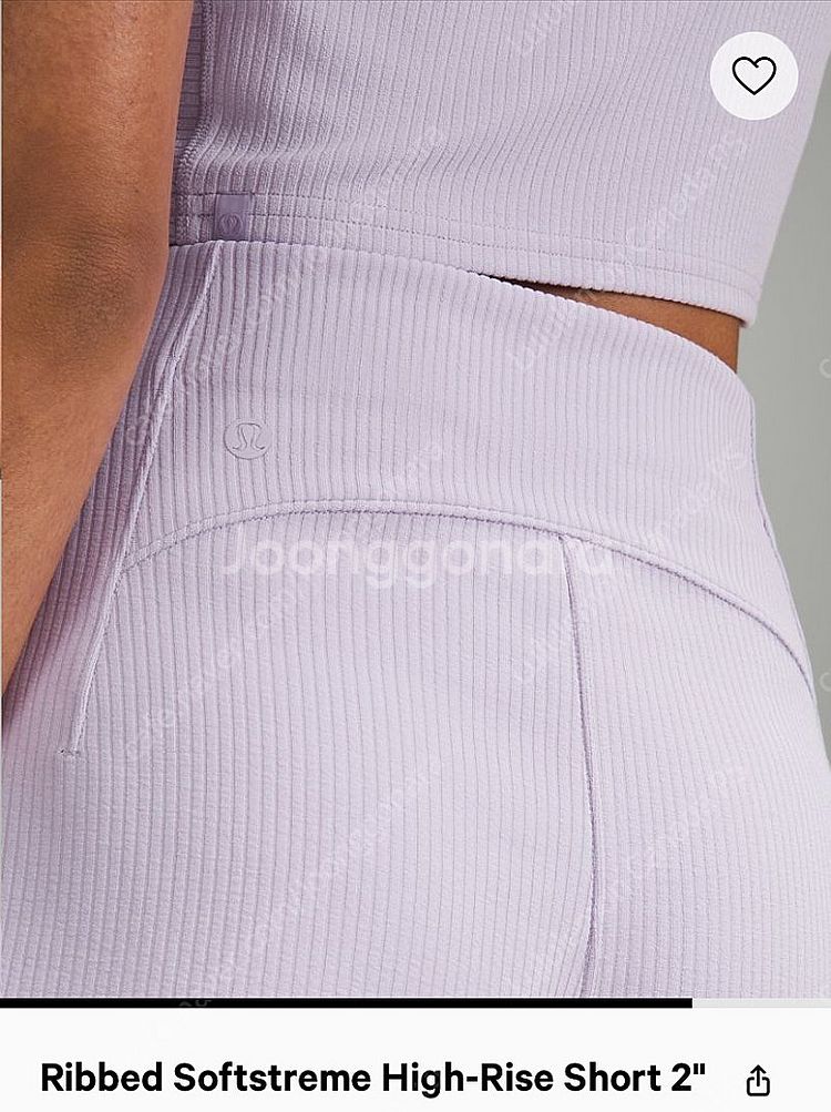 룰루레몬 쇼츠 여성반바지 [새상품] Ribbed Sof...--3