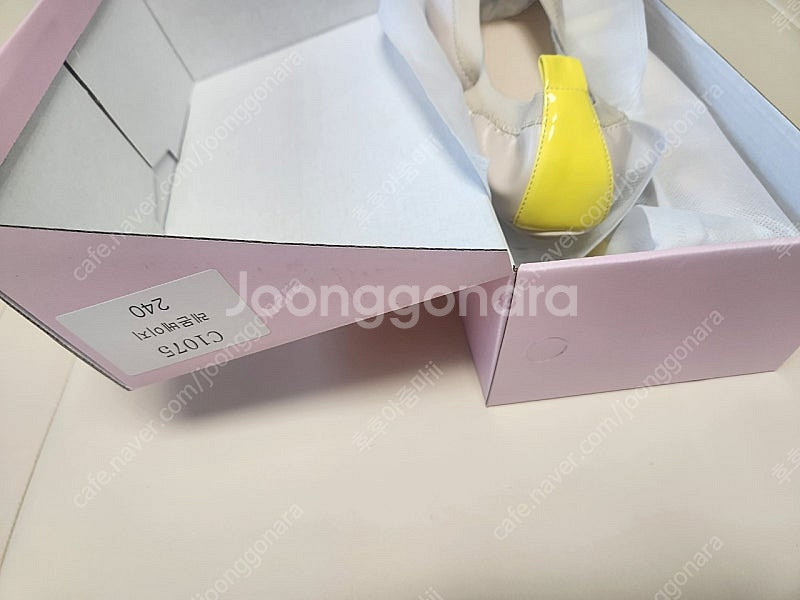 꺌랑 양말플랫 레몬베이지 240--1