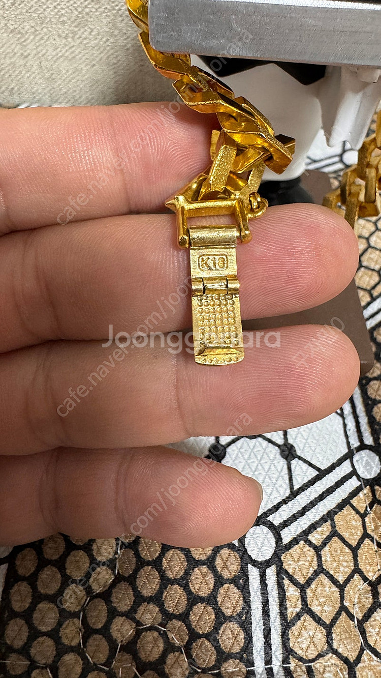 금팔찌 팝니다. 순금20돈 , 체인(18k 0.75돈(...--3
