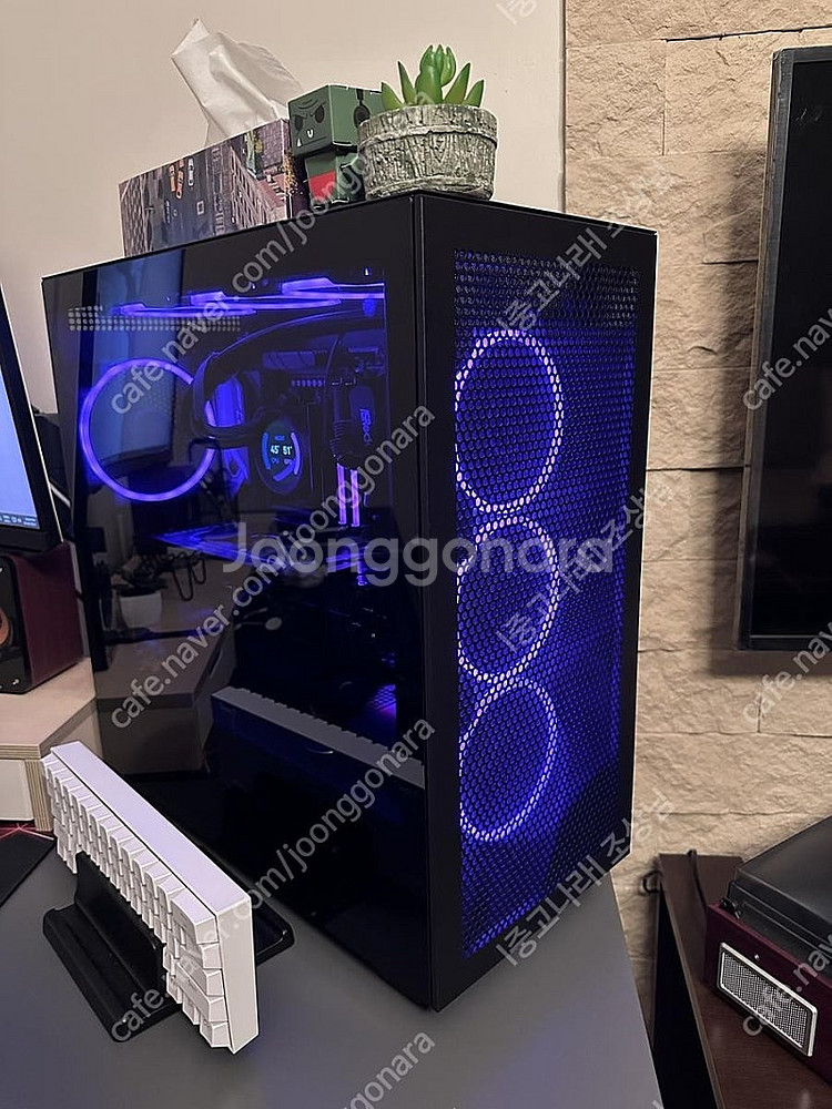 NZXT H7 FLOW 케이스 블랙 - 강화유리 , 순...--0