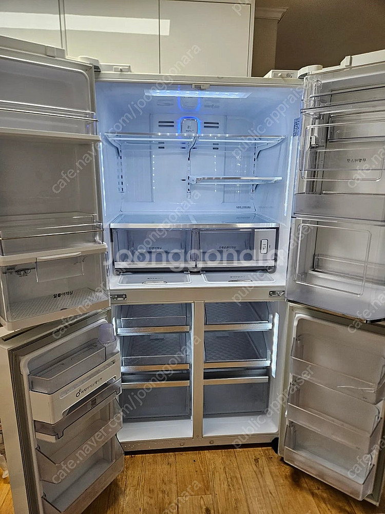 LG 디오스 양문형 4도어 냉장고 u913vbiw--1