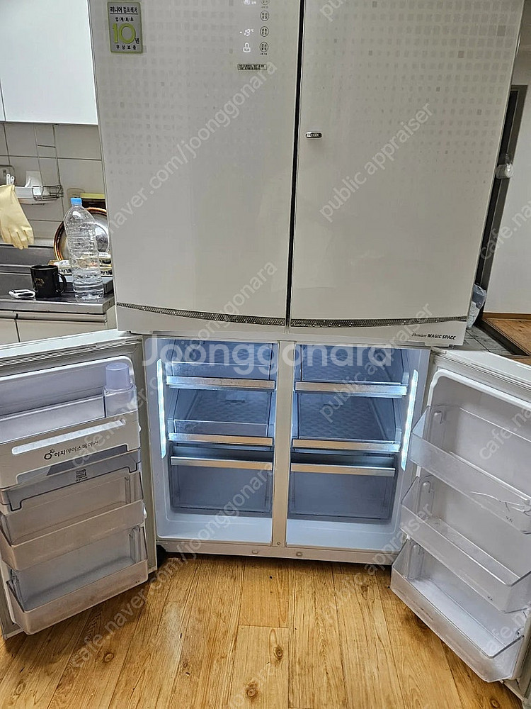 LG 디오스 양문형 4도어 냉장고 u913vbiw--2