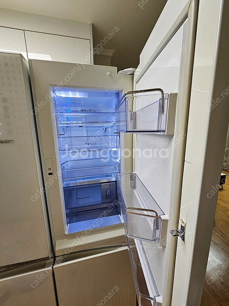 LG 디오스 양문형 4도어 냉장고 u913vbiw--5