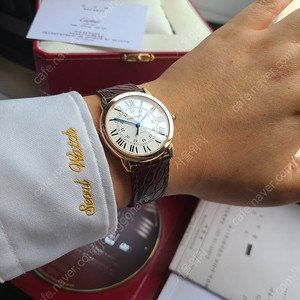 [정품] 까르띠에 롱드솔로 18K 로즈골드 핑크골드 오토메틱 L 라지사이즈 국내 풀세트 (Cartier Ronde Solo RG LM)