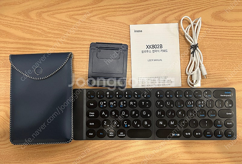 아이노트 접이식 무선 블루투스 키보드 XK802B--0