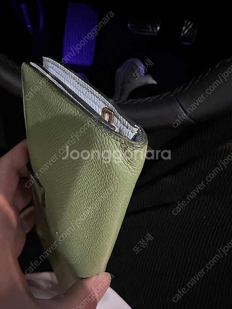 에르메스 베안 장지갑--5