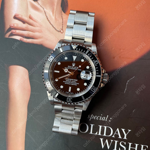 16610 서브마리너 데이트 검판 스틸 구구형 40mm 롤렉스 롤렉스