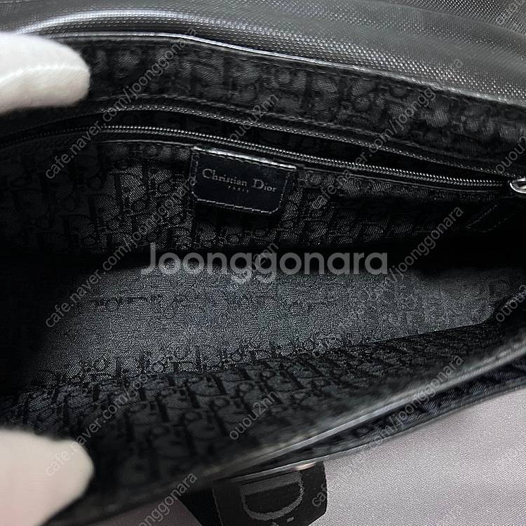 디올 하드코어 블랙 크리스탈 코티드 레더. 빈티지 y2...--6