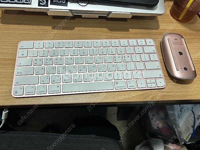 애플 매직 키보드 마우스2 핑크--0