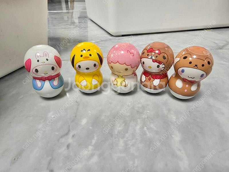 산리오 플리퍼즈 오뚝이 5개 일괄판매합니다.--0