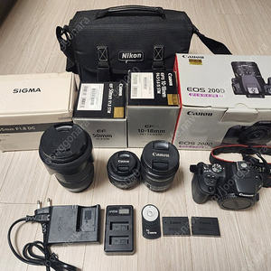 캐논 eos 200d + 렌즈