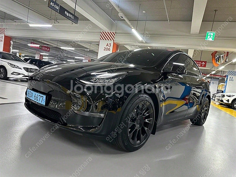 테슬라 모델 Y 중고 테슬라 중고 검정색 2021년식 ...--4