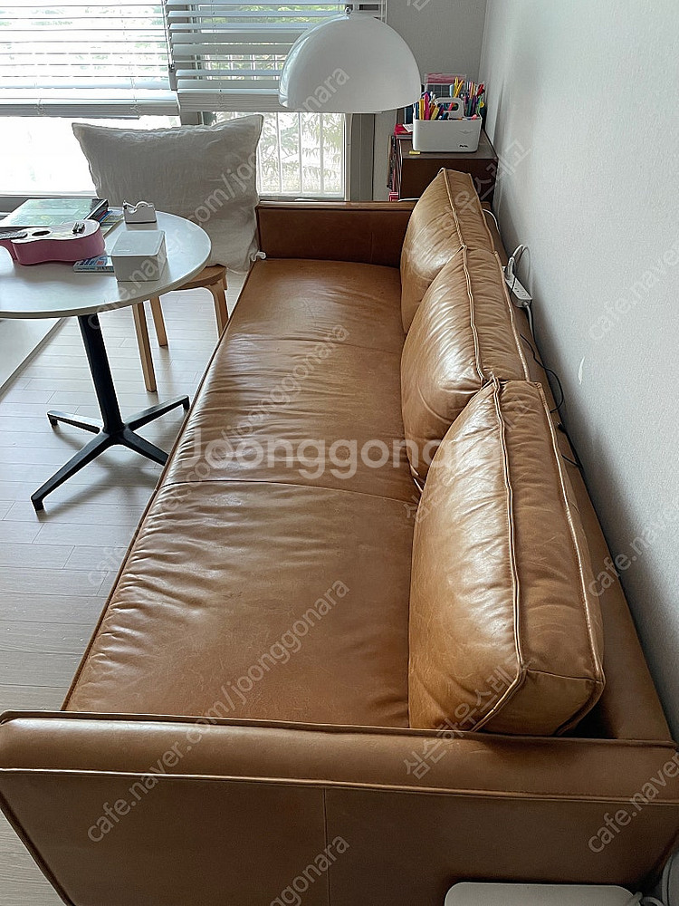 west elm axel 악셀 천연가죽 소파--4