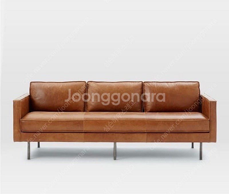 west elm axel 악셀 천연가죽 소파--0