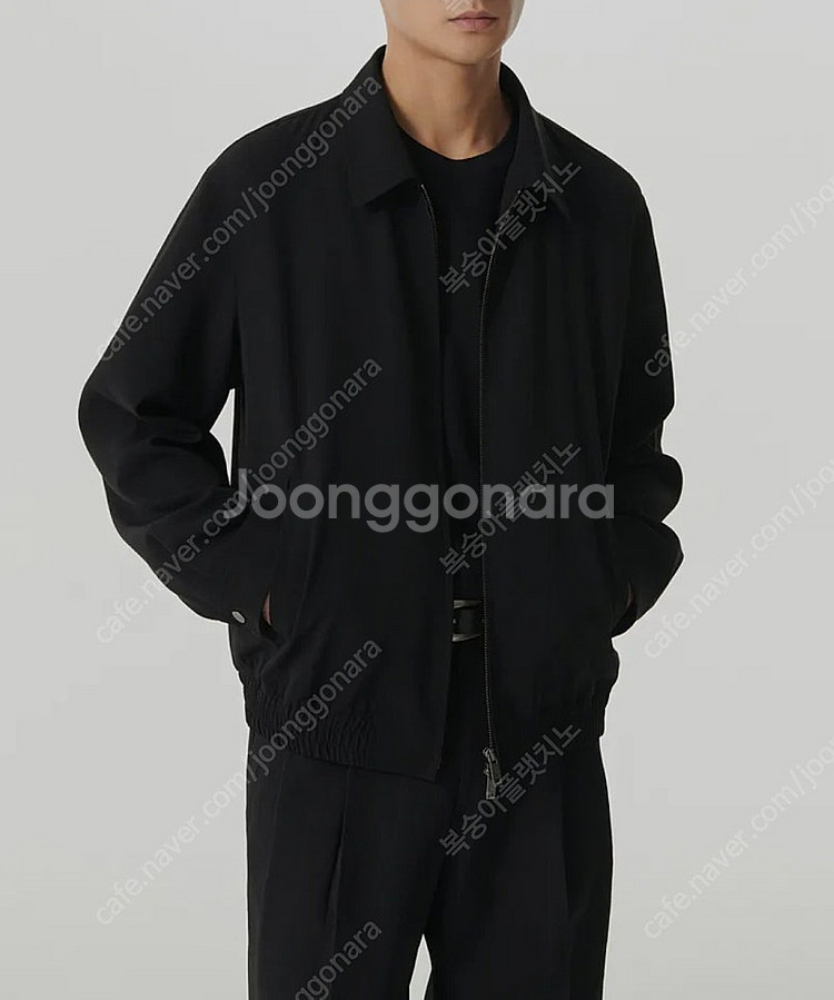 무신사 스탠다드 린넨라이크 미니멀 블루종 XL--1