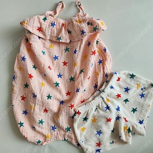 보보쇼즈 별 롬퍼 + 반바지 6M