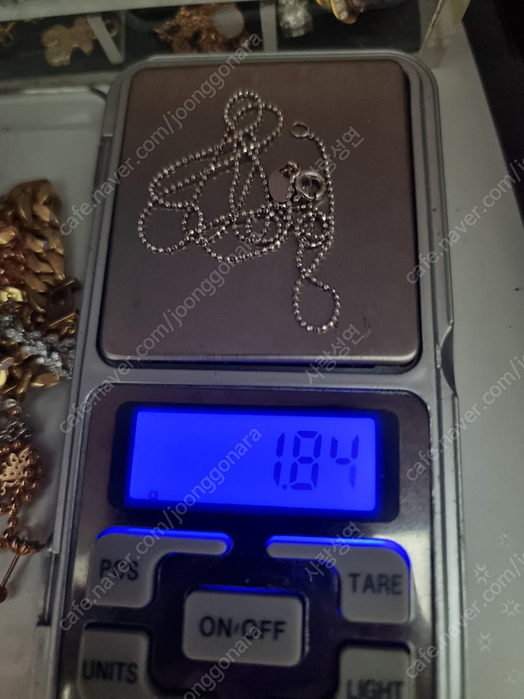 제이에스티나 14k 목걸이 체인 화이트골드 거의 금가격이예요.--2